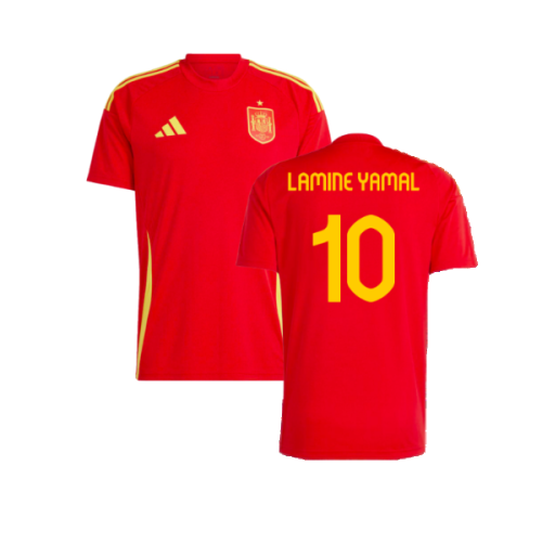 2024-2025 Spain Home Fan Jersey (Lamine Yamal 10)