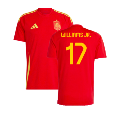 2024-2025 Spain Home Fan Jersey (Williams JR. 17)