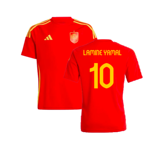 2024-2025 Spain Home Fan Shirt (Kids) (Lamine Yamal 10)