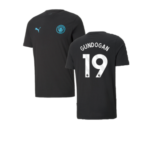 2024-2025 Man City ESS Tee (Black) (Gundogan 19)