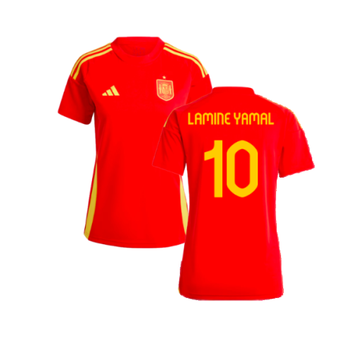 2024-2025 Spain Home Fan Shirt (Ladies) (Lamine Yamal 10)