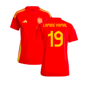 2024-2025 Spain Home Fan Shirt (Ladies) (Lamine Yamal 19)