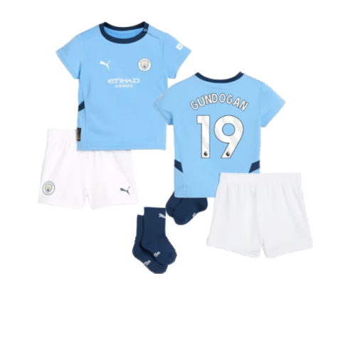 2024-2025 Man City Home Baby Kit (Gundogan 19)