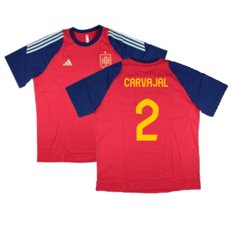 2024-2025 Spain Training Tee (Red) (Carvajal 2)