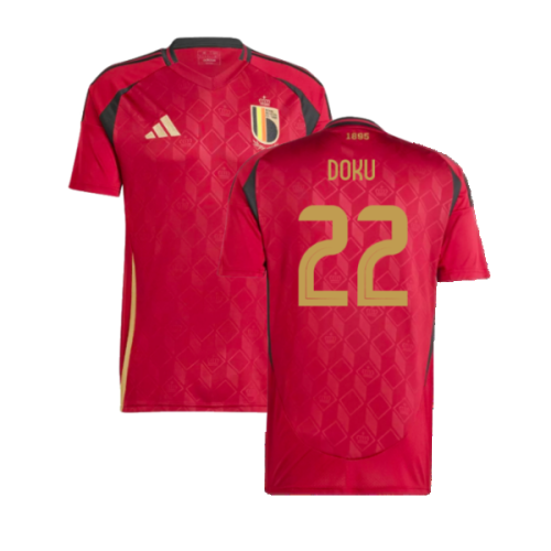 2024-2025 Belgium Home Fan Shirt (Kids) (Doku 22)