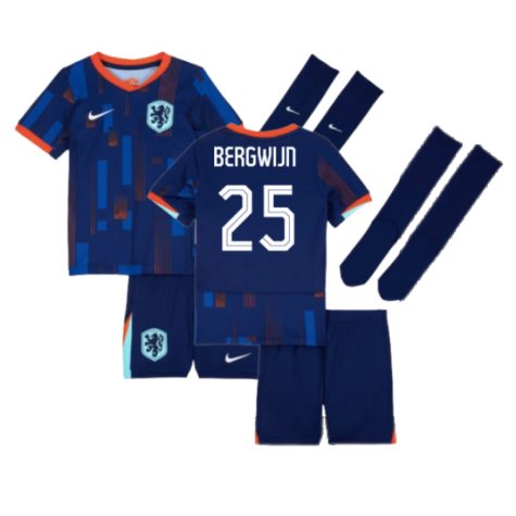 2024-2025 Netherlands Away Mini Kit (Bergwijn 25)