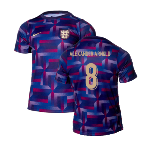 2024-2025 England Academy Pro Pre-Match Shirt (Purple Ink) (Alexander Arnold 8)