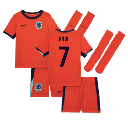 2024-2025 Netherlands Home Mini Kit (Xavi 7)