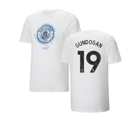 2024-2025 Man City ftblCulture Tee (White) (Gundogan 19)