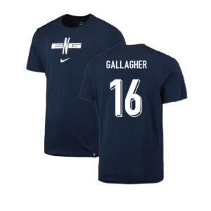 2024-2025 England Football T-Shirt (Navy) (Gallagher 16)