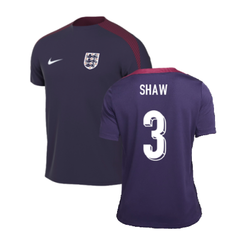 2024-2025 England Strike Training Shirt (Purple Ink) (Shaw 3)
