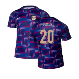 2024-2025 England Academy Pro Pre-Match Shirt (Purple Ink) (Bowen 20)