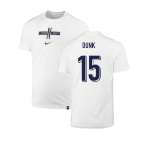 2024-2025 England Soccer T-Shirt (White) (Dunk 15)