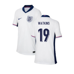 2024-2025 England Home Shirt (Kids) (Watkins 19)