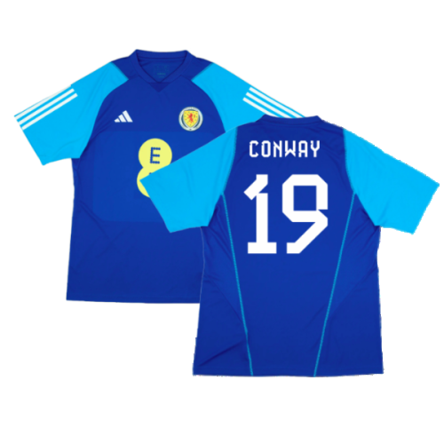 2023-2024 Scotland Player Issue Training Shirt (Blue) (Conway 19)