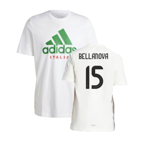 2024-2025 Italy DNA Graphic Tee (White) (BELLANOVA 15)