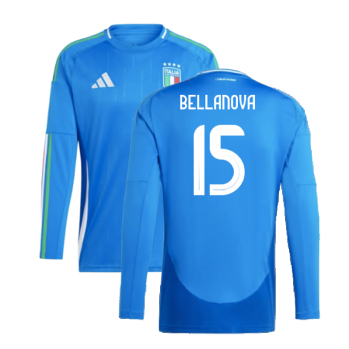 2024-2025 Italy Long Sleeve Home Shirt (BELLANOVA 15)