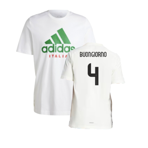 2024-2025 Italy DNA Graphic Tee (White) (BUONGIORNO 4)