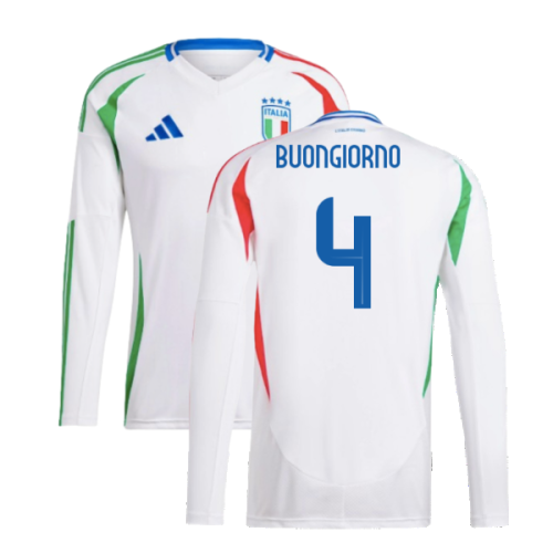 2024-2025 Italy Long Sleeve Away Shirt (BUONGIORNO 4)