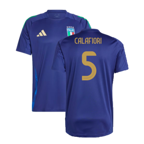 2024-2025 Italy Training Jersey (Navy) (CALAFIORI 5)