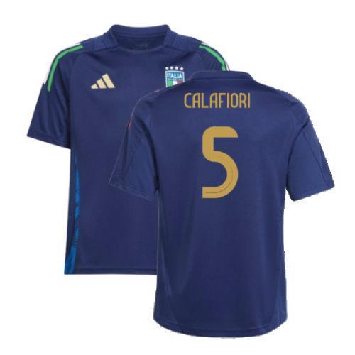 2024-2025 Italy Training Jersey (Navy) - Kids (CALAFIORI 5)