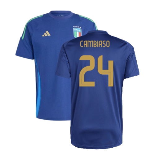 2024-2025 Italy Training Tee (Navy) (CAMBIASO 24)