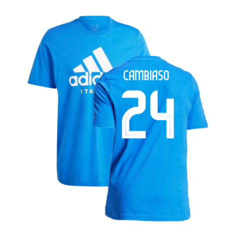 2024-2025 Italy DNA Graphic Tee (Blue) (CAMBIASO 24)