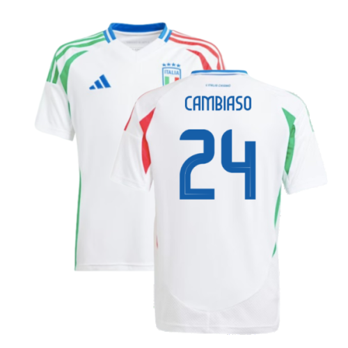 2024-2025 Italy Away Shirt (Kids) (CAMBIASO 24)