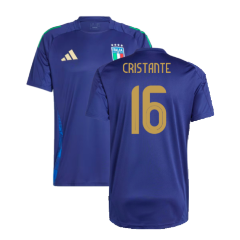 2024-2025 Italy Training Jersey (Navy) (CRISTANTE 16)