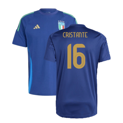 2024-2025 Italy Training Tee (Navy) (CRISTANTE 16)