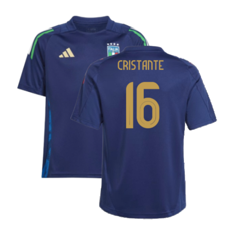 2024-2025 Italy Training Jersey (Navy) - Kids (CRISTANTE 16)