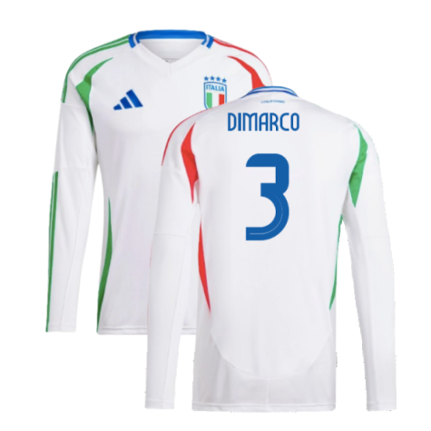 2024-2025 Italy Long Sleeve Away Shirt (DIMARCO 3)