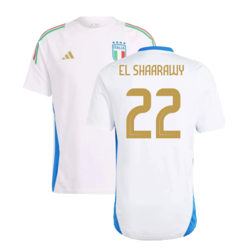 2024-2025 Italy Training Tee (White) (EL SHAARAWY 22)