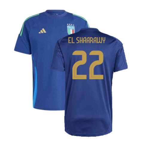 2024-2025 Italy Training Tee (Navy) (EL SHAARAWY 22)