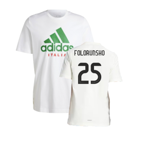 2024-2025 Italy DNA Graphic Tee (White) (FOLORUNSHO 25)