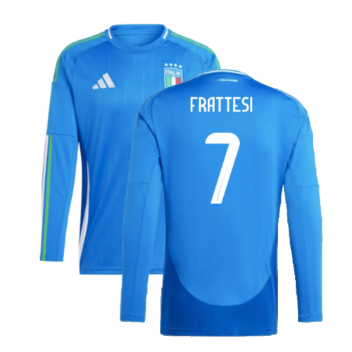 2024-2025 Italy Long Sleeve Home Shirt (FRATTESI 7)