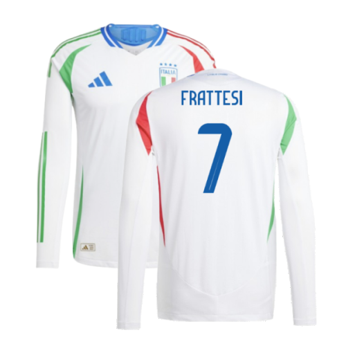 2024-2025 Italy Authentic Long Sleeve Away Shirt (FRATTESI 7)