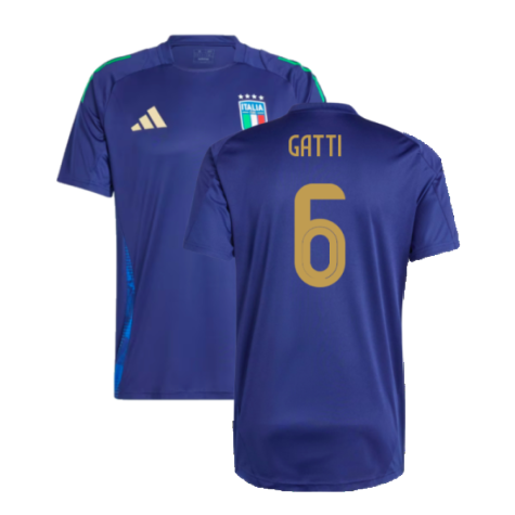 2024-2025 Italy Training Jersey (Navy) (GATTI 6)