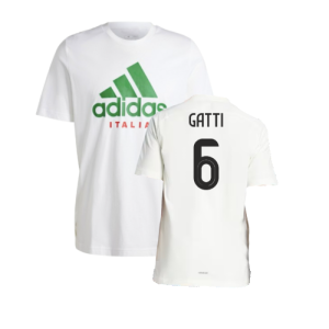 2024-2025 Italy DNA Graphic Tee (White) (GATTI 6)