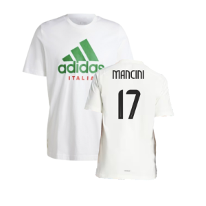 2024-2025 Italy DNA Graphic Tee (White) (MANCINI 17)