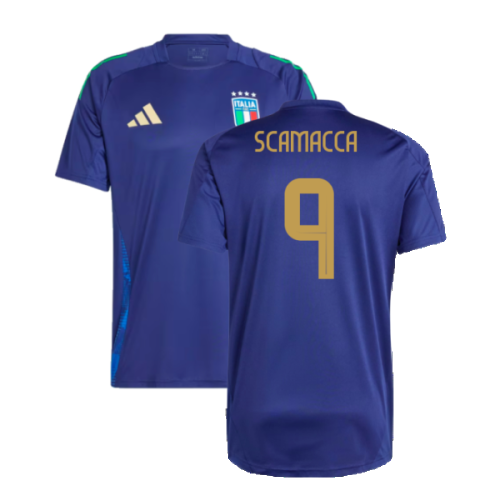 2024-2025 Italy Training Jersey (Navy) (SCAMACCA 9)