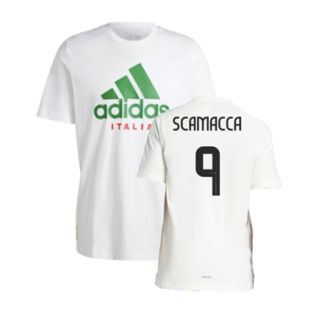 2024-2025 Italy DNA Graphic Tee (White) (SCAMACCA 9)