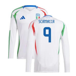 2024-2025 Italy Long Sleeve Away Shirt (SCAMACCA 9) 2024-2025 Italy Long Sleeve Away Shirt (SCAMACCA 9)