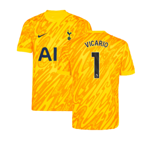 2024-2025 Tottenham Home Goalkeeper Shirt (Orange) - Kids (Vicario 1)