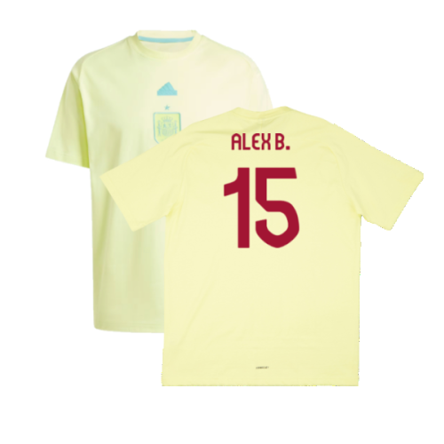 2024-2025 Spain Travel Tee (Yellow) (Alex B. 15)