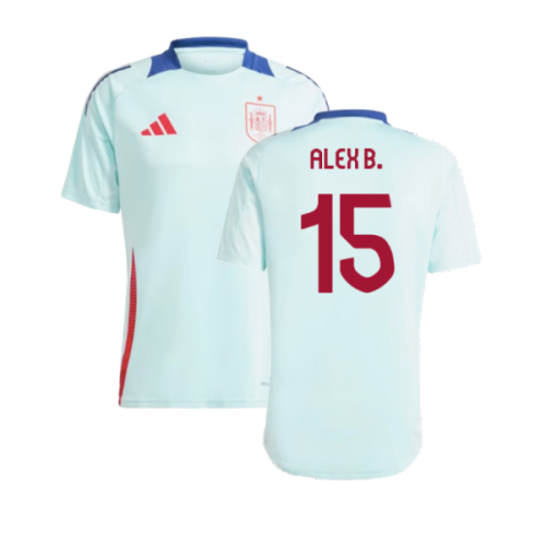 2024-2025 Spain Training Jersey (Halo Mint) (Alex B. 15)