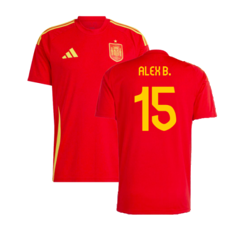 2024-2025 Spain Home Fan Jersey (Alex B. 15)