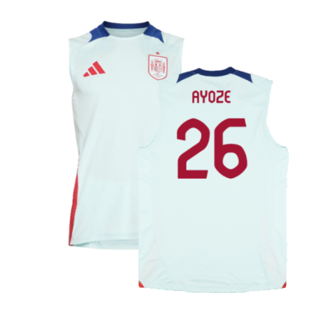 2024-2025 Spain Sleeveless Jersey (Mint) (Ayoze 26)