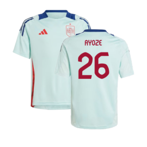 2024-2025 Spain Training Jersey (Turquoise) - Kids (Ayoze 26)