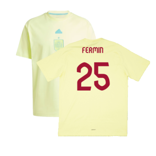 2024-2025 Spain Travel Tee (Yellow) (Fermin 25)